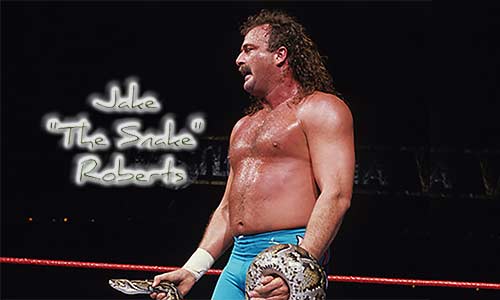 Jake The Snake Roberts Wrestler At Rocking Gods House