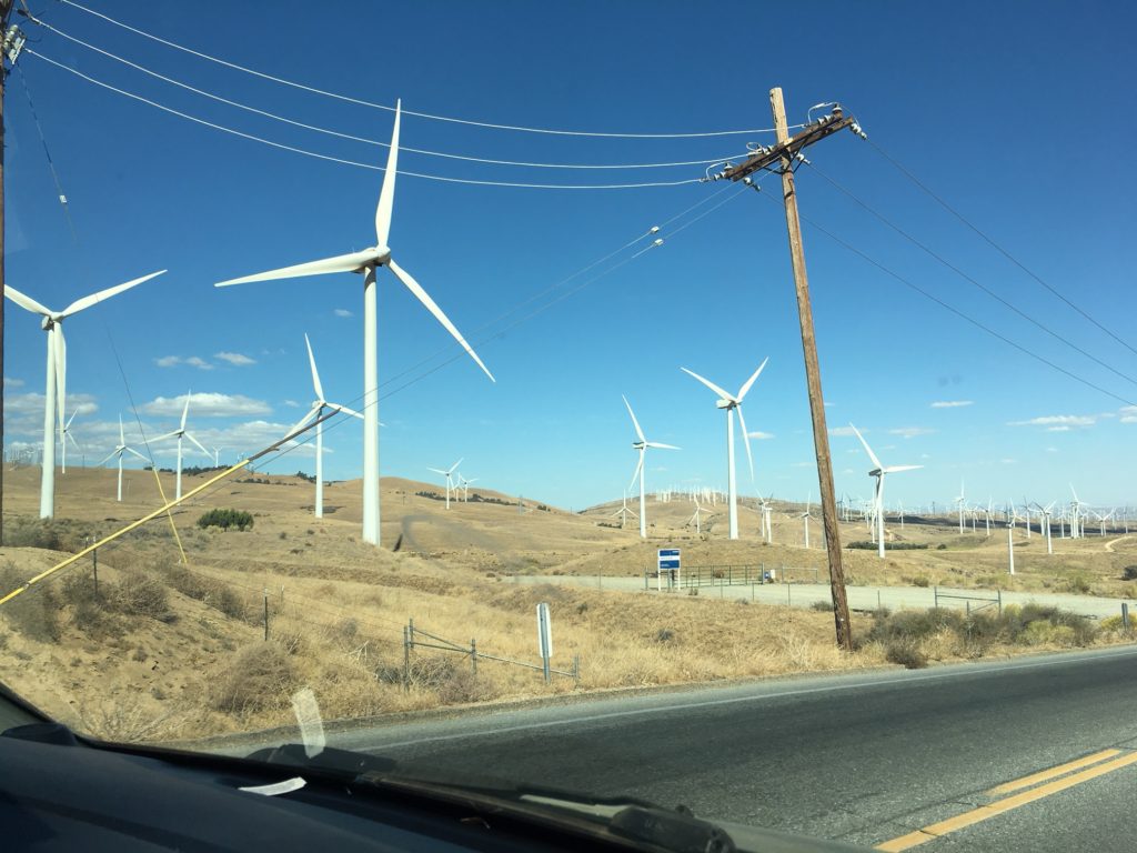 Wind Turbines Near Tehachapi, CA