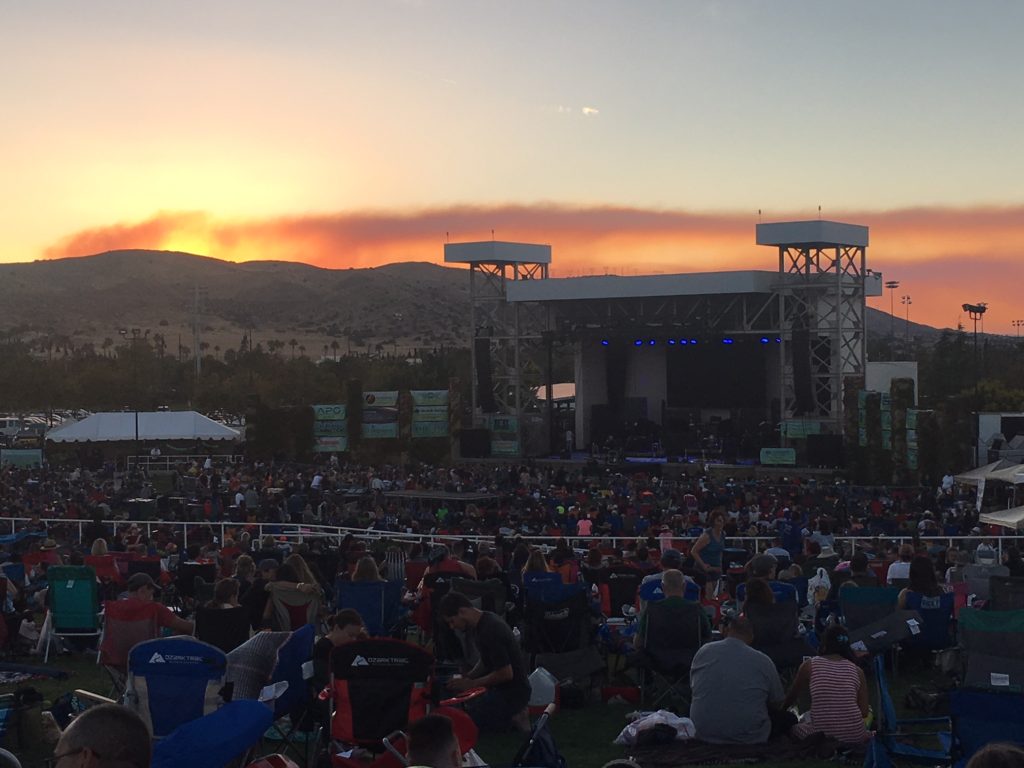 Sunset and Smoke at GraceFest 2018 in Palmdale, CA