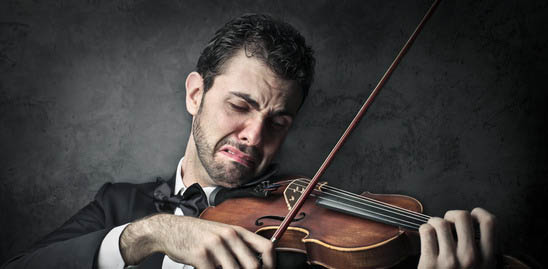 Sad Musician At Rocking Gods House