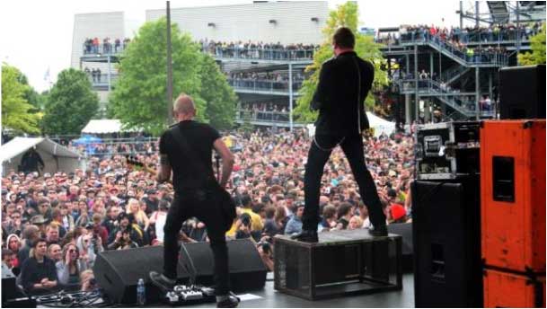 Thousand Foot Krutch At Rocking Gods House