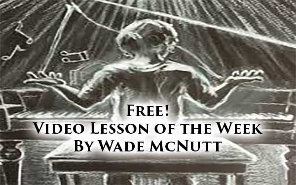 Wade McNutt of Piano Meditation free Piano Lesson At Rocking Gods House