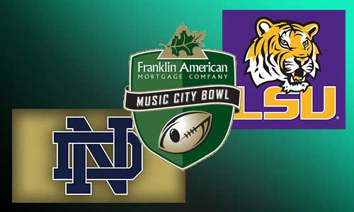 Music City Bowl LSU Notre Dame At Rocking Gods House