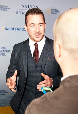 Saints & Strangers Red Carpet Premier - Barry Sloane - photo credit Gerald Pierre 2015 for Rocking God's House
