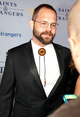Saints & Strangers Red Carpet Premier - Dialect Coach Jesse Bowman Bruchac - photo credit Gerald Pierre 2015 for Rocking God's House