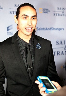 Saints & Strangers Red Carpet Premier - Tatanka Means - photo credit Gerald Pierre 2015 for Rocking God's House